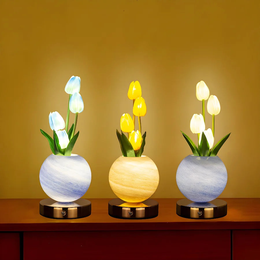 Rechargeable Tulip LED Night Light 