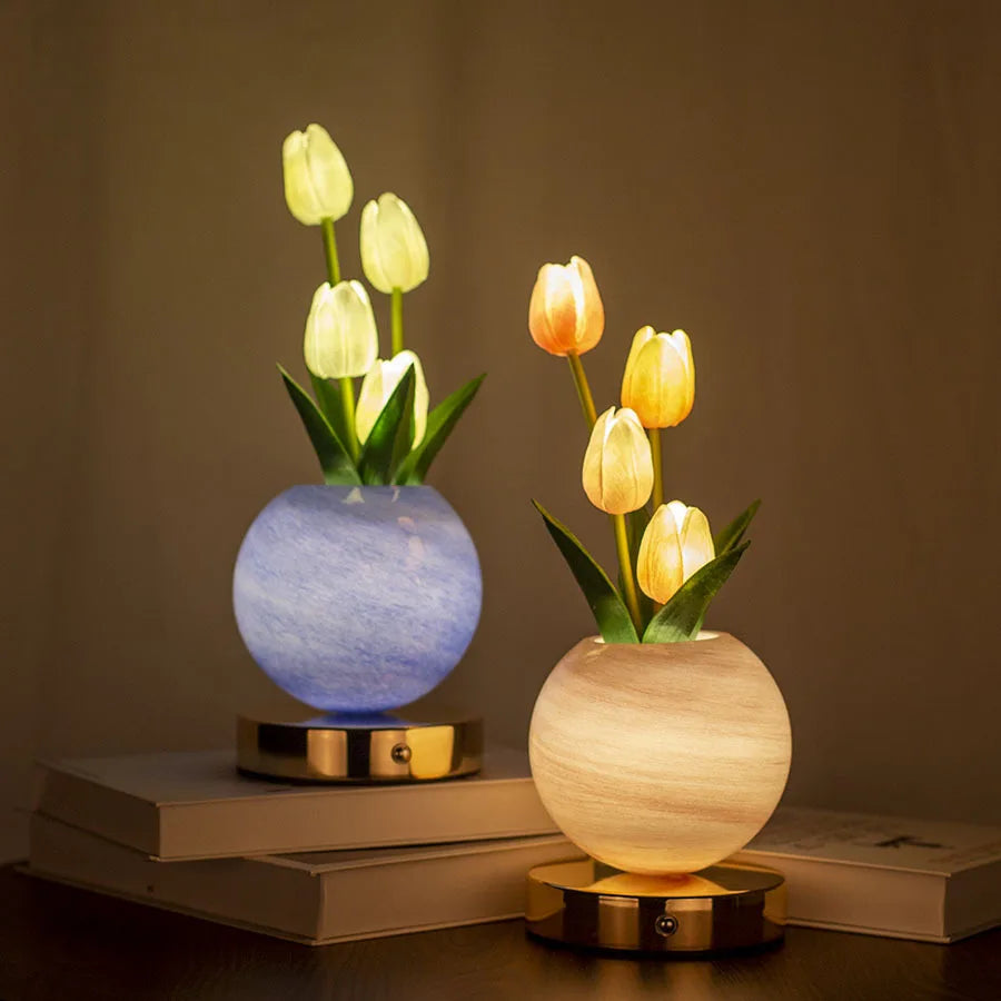 Rechargeable Tulip LED Night Light 