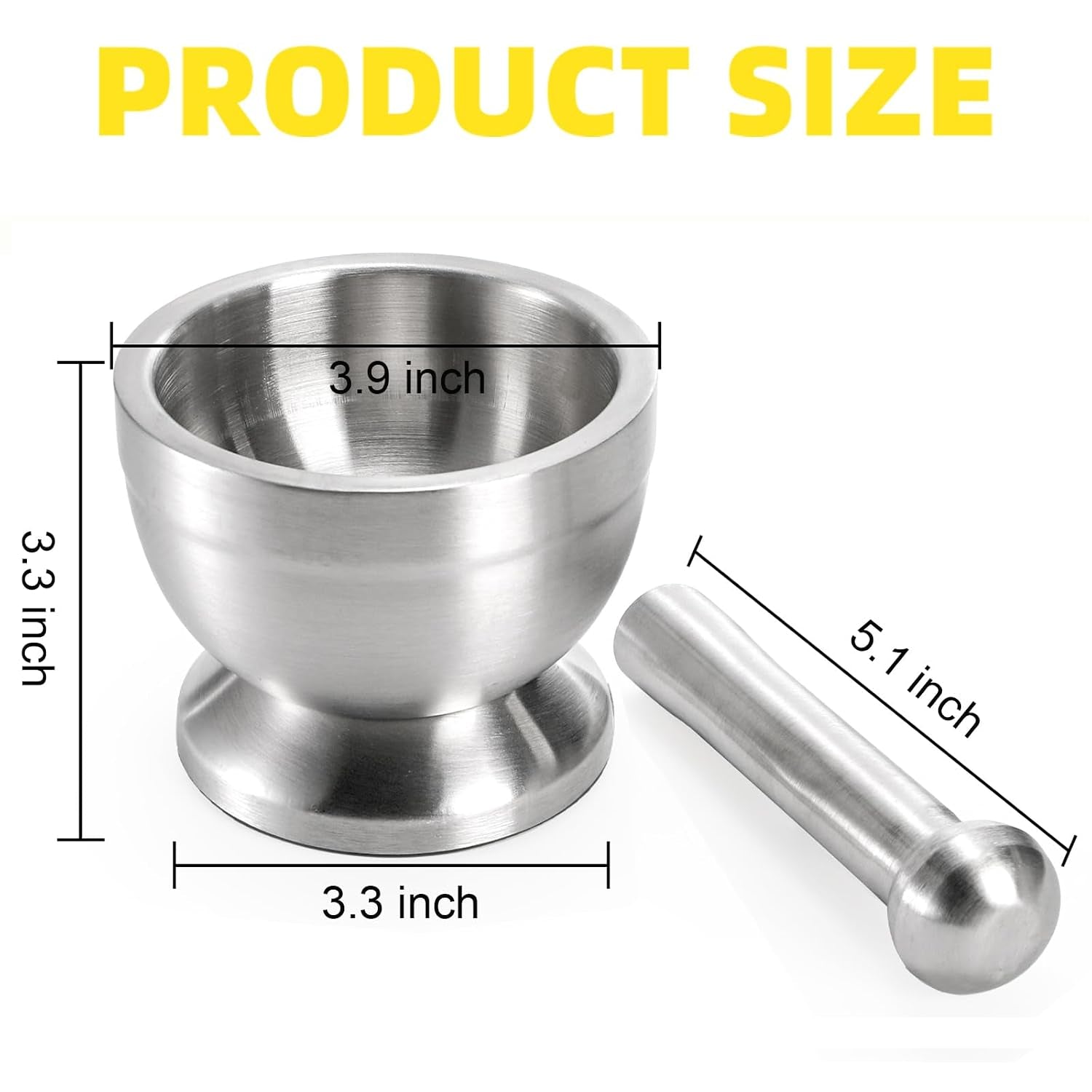 Stainless Steel Pestle and Mortar